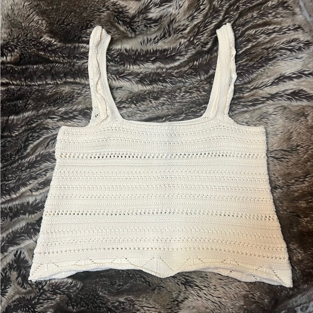 Crochet knit top